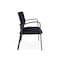 Lesro Newport 2 Seat Tandem Seating Metal Frame No Center Arms, Charcoal, OH Navy Upholstery NP1501 - alternate 3